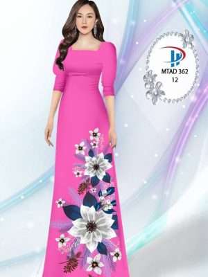 Vải Áo Dài Hoa In 3D AD MTAD362 26